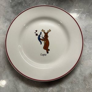 Rainbow Mountain Christmas Reindeer Salad Plates